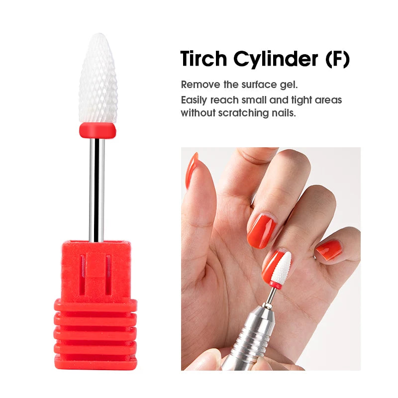 Dmoley Tungsten Carbide Nail Drill Bit Electric Manicure Drills For Milling Cutter Ceramic Nail Burr Pedicure Accessories