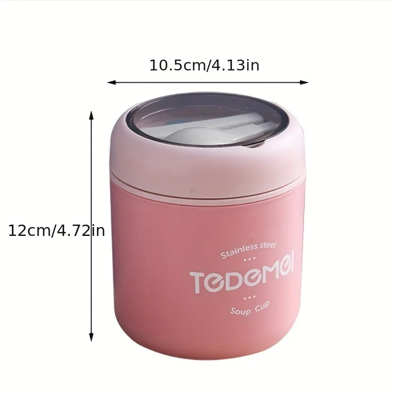 530ml Food Thermal Jar Insulated Soup Cup Thermos Containers Stainless Steel Lunch Box Thermo Keep Hot for School Children